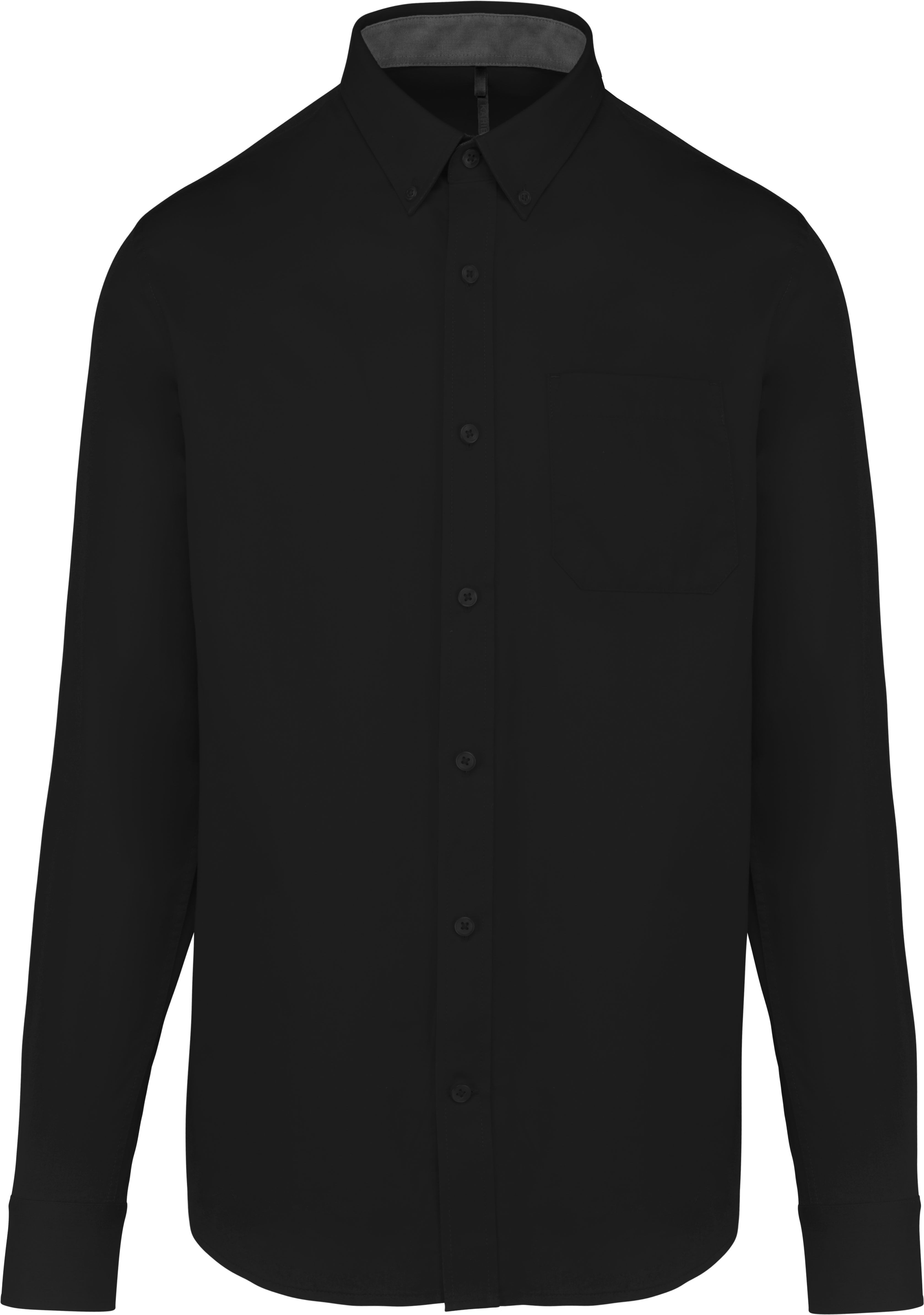 Chemise homme manches longues coton Nevada K586 - Black