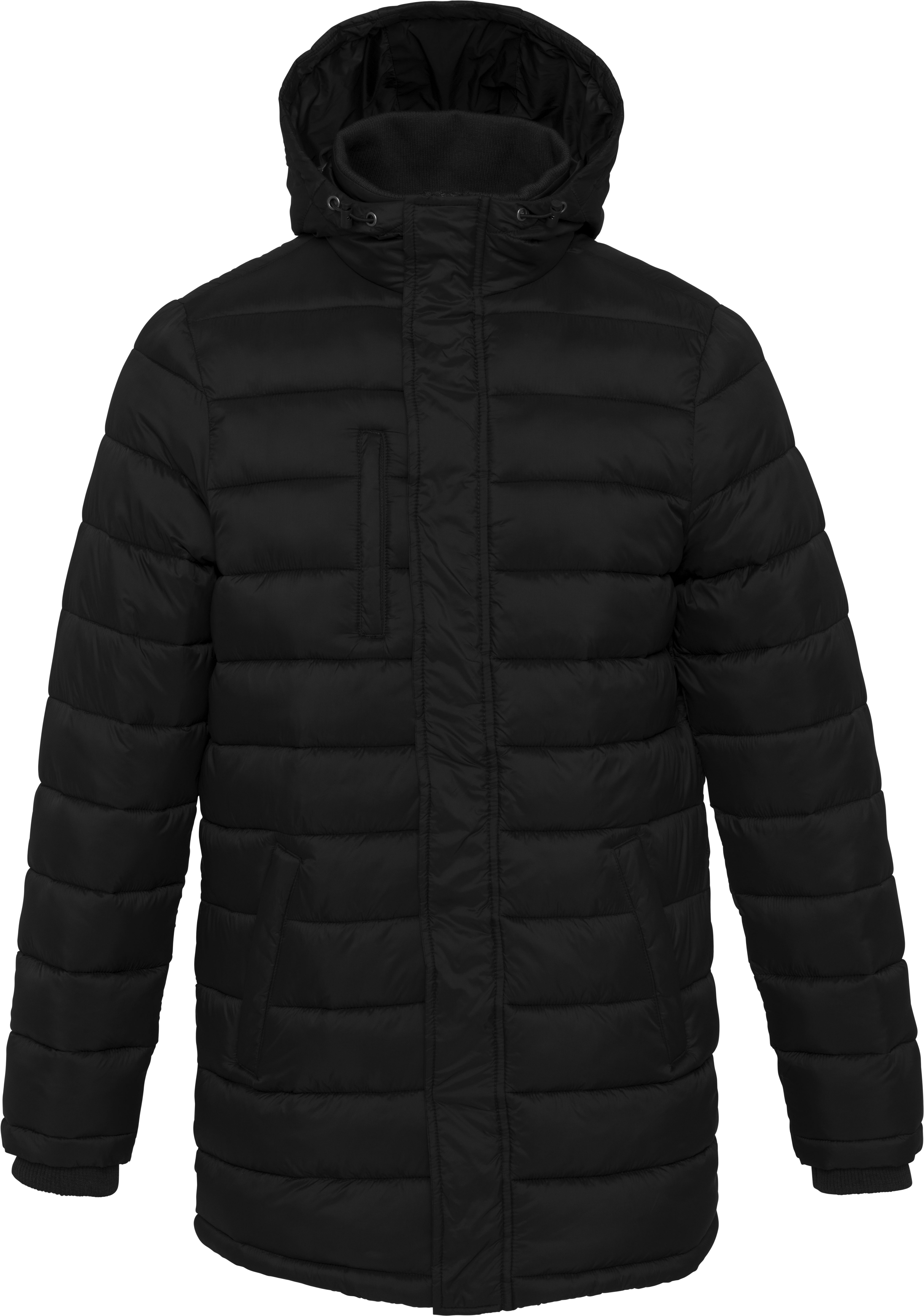 Parka doudoune légère homme à capuche K6128 - Black
