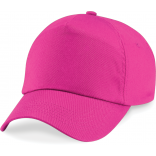 Casquette originale 5 panneaux B10 - Fuchsia personnalisable - Vue de face