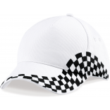Casquette Grand Prix B159 - White / Black personnalisable - Vue de face