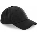 Casquette filet 6 panneaux B196 - Black personnalisable - Vue de face