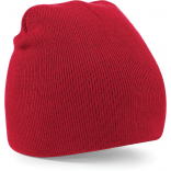 Bonnet Beanie original Pull-On B44 - Classic Red personnalisable - Vue de face