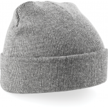 Bonnet Original à revers B45 - Heather Grey personnalisable - Vue de face