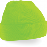 Bonnet Original à revers B45 - Fluorescent Green personnalisable - Vue de face