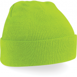 Bonnet Original à revers B45 - Lime Green personnalisable - Vue de face