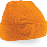 Bonnet Original à revers B45 - Orange personnalisable - Vue de face