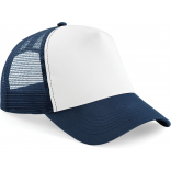 Casquette américaine B640 - French Navy / White personnalisable - Vue de face