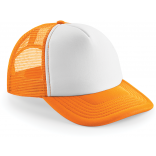 Casquette américaine Vintage B645 - Orange / White personnalisable - Vue de face