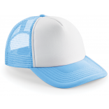 Casquette américaine Vintage B645 - Sky Blue / White personnalisable - Vue de face