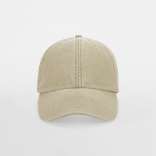 Casquette vintage profil bas B655 - Vintage Stone personnalisable - Vue de face