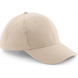 Casquette homme Pro-Style en coton brossé - 6 panneaux B65 - Stone personnalisable - Vue de face