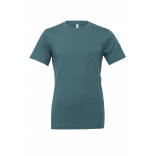 T-shirt homme col rond Heather BE3001CVC - Heather Deep Teal personnalisable - Vue de face