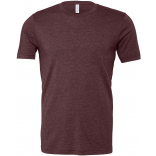 T-shirt homme col rond Heather BE3001CVC - Heather Maroon personnalisable - Vue de face