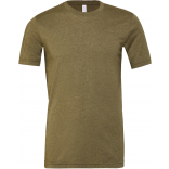 T-shirt homme col rond Heather BE3001CVC - Heather Olive personnalisable - Vue de face
