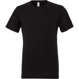 T-SHIRT homme TRIBLEND COL ROND BE3413 - Solid Black Triblend personnalisable - Vue de face
