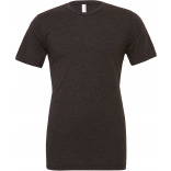 T-SHIRT homme TRIBLEND COL ROND BE3413 - Charcoal Black Triblend personnalisable - Vue de face