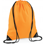 Sac à dos cordelettes PREMIUM BG10 - Fluorescent Orange personnalisable - Vue de face