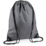 Sac à dos cordelettes PREMIUM BG10 - Graphite Grey personnalisable - Vue de face