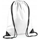 Sac à dos cordelettes PREMIUM BG10 - White personnalisable - Vue de face