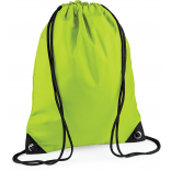 Sac à dos cordelettes PREMIUM BG10 - Lime Green personnalisable - Vue de face