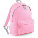 Sac à dos Fashion Enfant BG125J - Classic Pink / Light Grey personnalisable - Vue de face