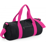 Sac baril original BG140 - Black / Fuchsia personnalisable - Vue de face