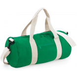 Sac baril original BG140 - Kelly Green / Off White personnalisable - Vue de face