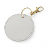Porte-clés rond BG745 - Soft grey personnalisable - Vue de face