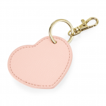 Porte-clés coeur BG746 - Soft pink personnalisable - Vue de face