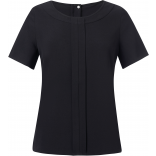 Blouse Crêpe de Chine VERONA BT2280 - Black personnalisable - Vue de face