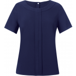 Blouse Crêpe de Chine VERONA BT2280 - Navy personnalisable - Vue de face