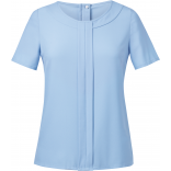 Blouse Crêpe de Chine VERONA BT2280 - Sky Blue personnalisable - Vue de face