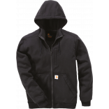 Sweat-shirt zippé capuche Windfighter CAR101759 - Black personnalisable - Vue de face