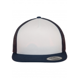 Casquette Classic Trucker FL6006W - NAVY / WHITE personnalisable - Vue de face