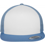 Casquette Classic Trucker FL6006W - C Blue / White / C Blue personnalisable - Vue de face