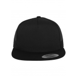 Casquette CLASSIC TRUCKER FL6006 - BLACK personnalisable - Vue de face