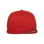 Casquette Classic 5 Panel Snapback FL6007 - RED personnalisable - Vue de face