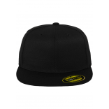 Casquette Premium 210 Fitted FL6210 - BLACK personnalisable - Vue de face