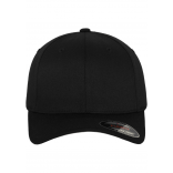 Casquette Flexfit Wooly Combed FL6277 - BLACK personnalisable - Vue de face