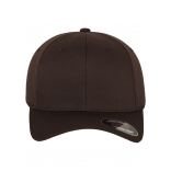 Casquette Flexfit Wooly Combed FL6277 - BROWN personnalisable - Vue de face