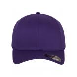 Casquette Flexfit Wooly Combed FL6277 - PURPLE personnalisable - Vue de face