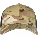 Casquette retro trucker multicam FL6606MC - MULTICAM personnalisable - Vue de face
