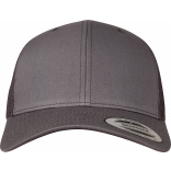 Casquette retro trucker FL6606 - DARK GREY personnalisable - Vue de face