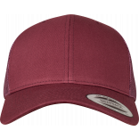 Casquette retro trucker FL6606 - MAROON personnalisable - Vue de face