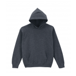 Sweat-shirt enfant capuche Heavy Blend™ GI18500B - Dark Heather personnalisable - Vue de face