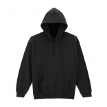 Sweat-shirt capuche Heavy Blend™ GI18500 - Black personnalisable - Vue de face