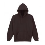 Sweat-shirt capuche Heavy Blend™ GI18500 - Dark Chocolate personnalisable - Vue de face