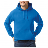 Sweat-shirt capuche Heavy Blend™ GI18500 - Royal Blue personnalisable - Vue de face