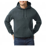 Sweat-shirt capuche Heavy Blend™ GI18500 - Dark Heather personnalisable - Vue de face