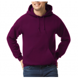 Sweat-shirt capuche Heavy Blend™ GI18500 - Maroon personnalisable - Vue de face